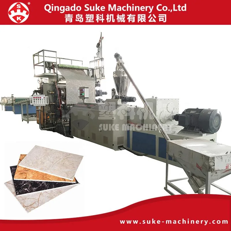 Easy to Learn Equipment of PVC Marble Board Extrusion Making Machinery/Ready to Ship PVC Artificial Marble Profile Production Line Manufacture