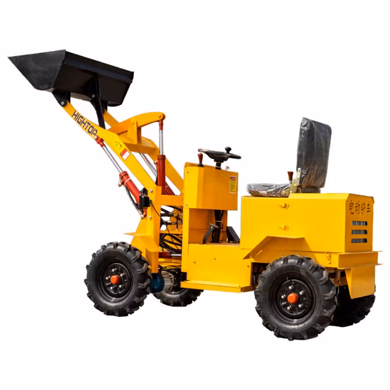 Custom Small Electric Mini Front End Loader Four Wheel Drive Small Forklift Tractor