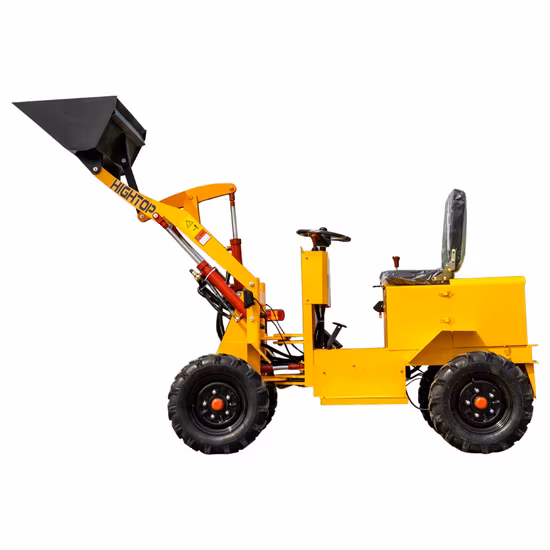 Custom Small Electric Mini Front End Loader Four Wheel Drive Small Forklift Tractor
