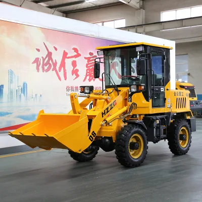 Low Energy Consumption Chinese Customized Compact Type Front Unloading 0.8ton Construction Equipment Mini Wheel Loader with Strong Safety and Long Service Life